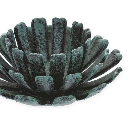 Set mit 2 Teelichthaltern in Blumenform