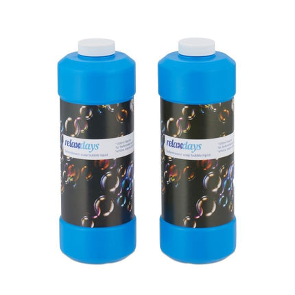 2er Set Nachfüllflaschen für Seifenblasen 1 l