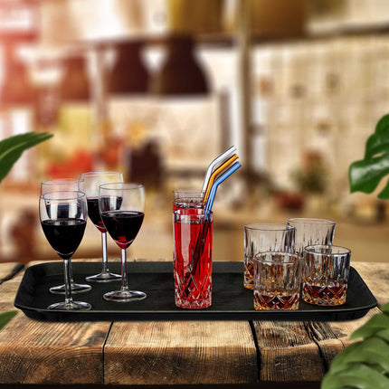 set of 2 serving trays 56 x 41 cm