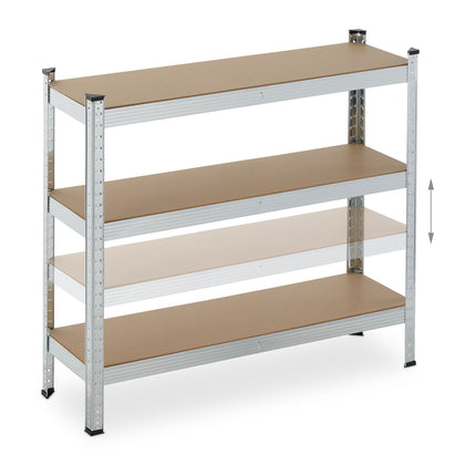 set of 2 sturdy shelves with 5 levels
