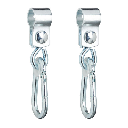 2er Set Wirbelhaken mit Karabiner