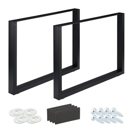 set of 2 table runners black