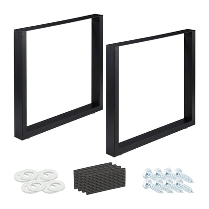 set of 2 table runners black