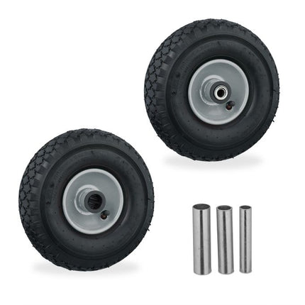 2er-Set Räder für Pick-Up Trucks 3.00-4 Stahlfelge