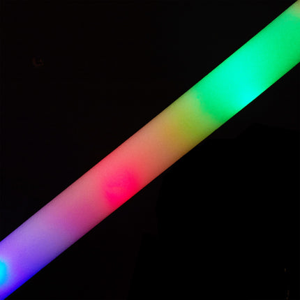 set of 30 LED glow sticks in foam plastic