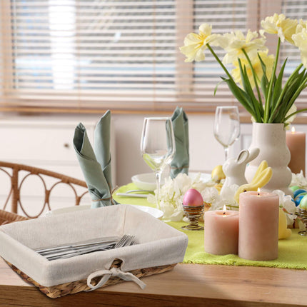 set of 3 bread baskets with fabric insert