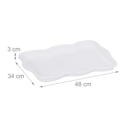 3er-Set Abtropfschalen für 2 Paar Schuhe