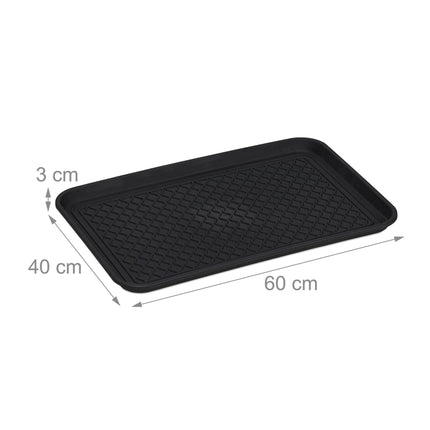 3er Set Schuhabtropfschalen 60 x 40 cm