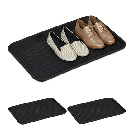 3er Set Schuhabtropfschalen 60 x 40 cm
