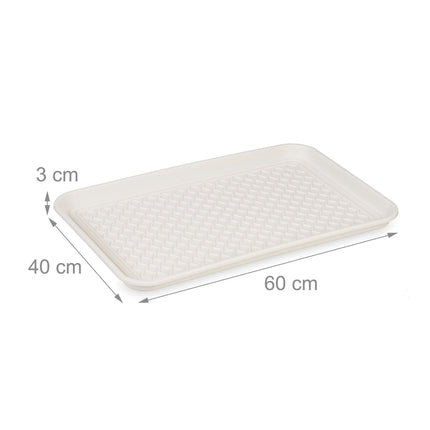 3er Set Schuhabtropfschalen 60 x 40 cm