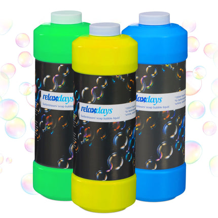 3er Set Seifenblasen Nachfüllflasche 1 l