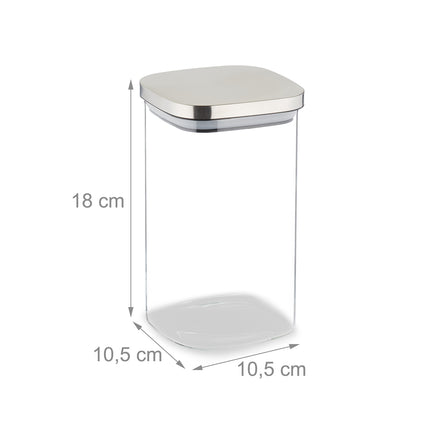 lot de 3 bocaux de conservation avec couvercles 1200 ml