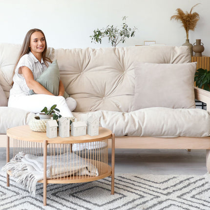 sada 4 keramických ohřívačů na svíčky "Home"