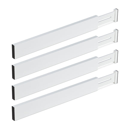 set of 4 drawer dividers in white