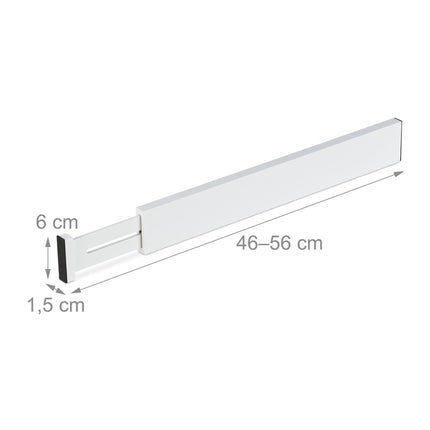 set of 4 drawer dividers in white