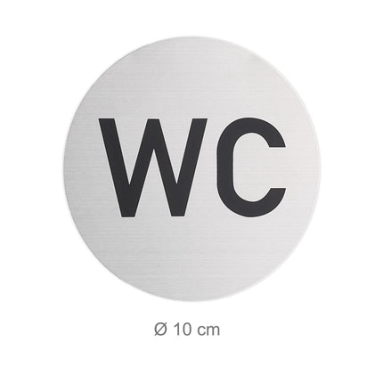 4er Set selbstklebende WC-Schilder