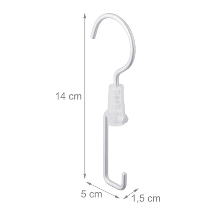 set of 5 clothes rail hooks