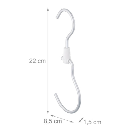 set of 5 clothes rail hooks