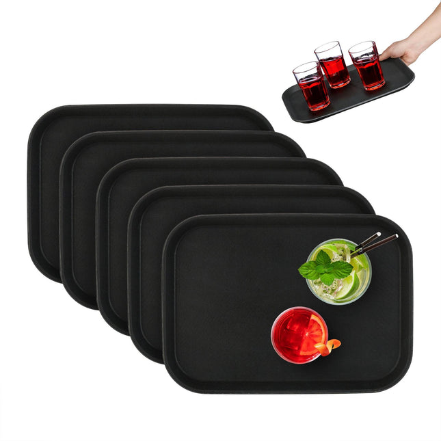 5er Set Serviertabletts 35 x 25 cm
