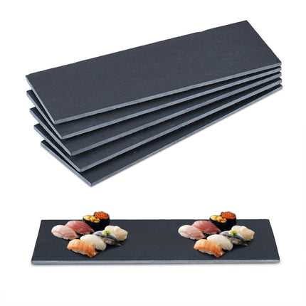 lot de 6 dalles en ardoise 30 x 10 cm