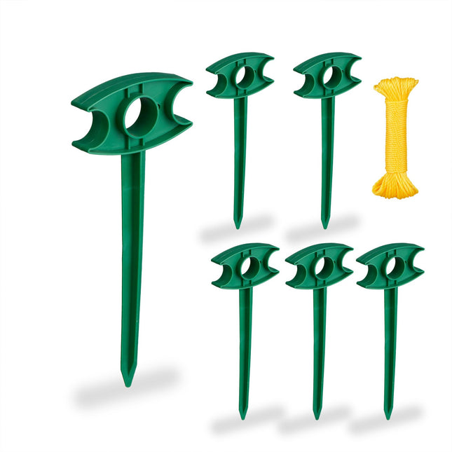 6er Set Stäbe mit Pflanzschnur