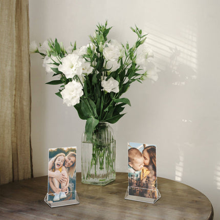 set of 6 table stands DIN A6