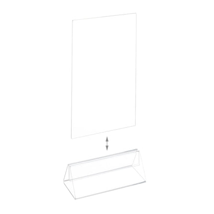 set of 6 table stands DIN A6