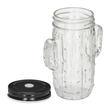 set of 8 drinking glasses Cactus with straw