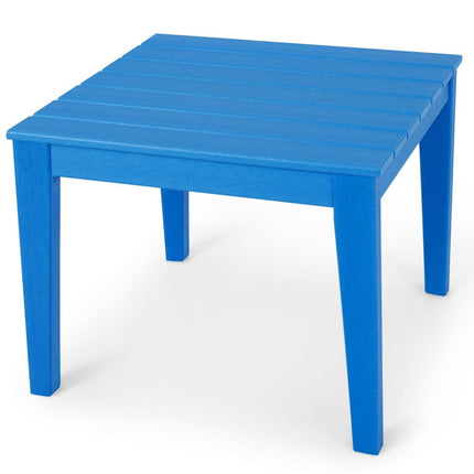 table carrée pour enfants, résistante aux intempéries, table de jeu durable, bleue, 64,5 cm x 64,5 cm