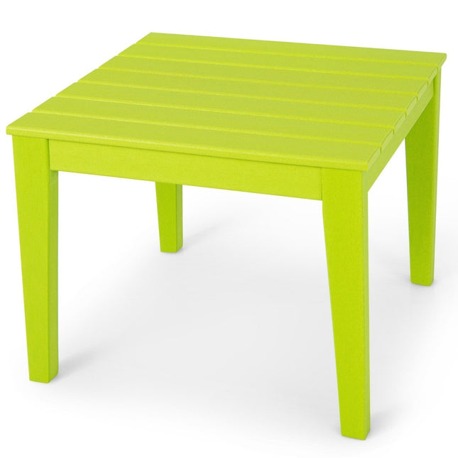 quadratischer Kindertisch wetterfester langlebiger Spieltisch grün 64,5 cm x 64,5 cm