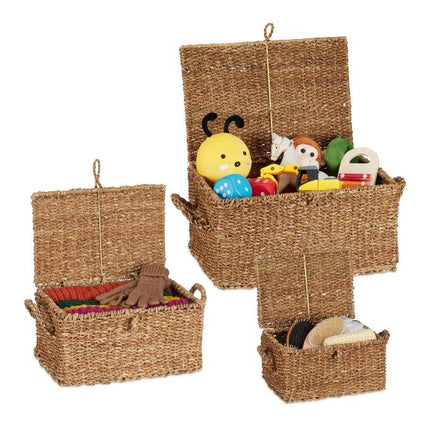 storage box in 3 parts with lid