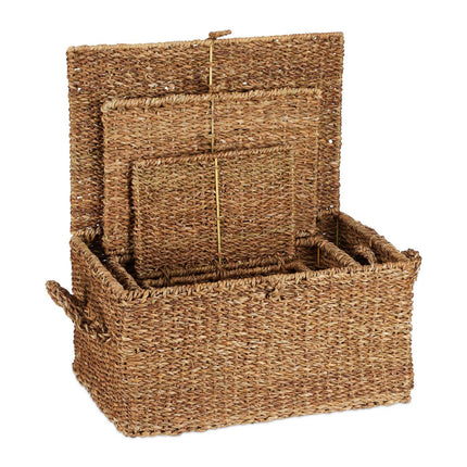 storage box in 3 parts with lid