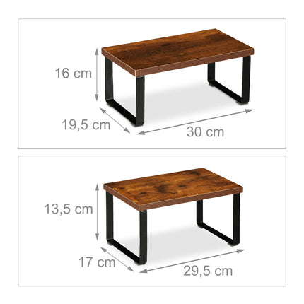Tischregal 2-teilig Industriedesign