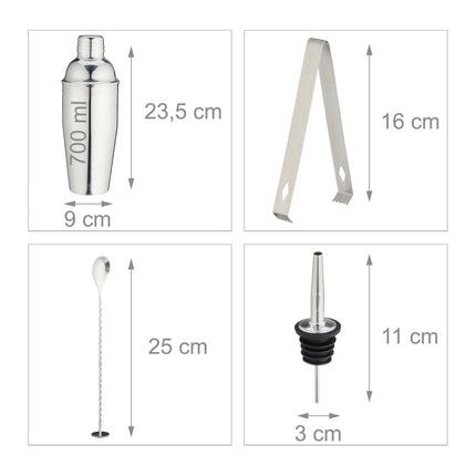 the 16-piece cocktail set with stand