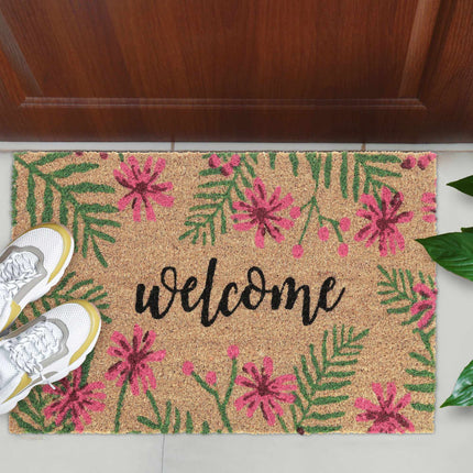 Kokosfußmatte „Tropical Welcome“