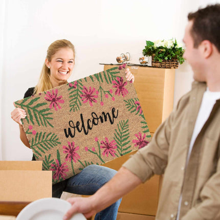 Kokosfußmatte „Tropical Welcome“