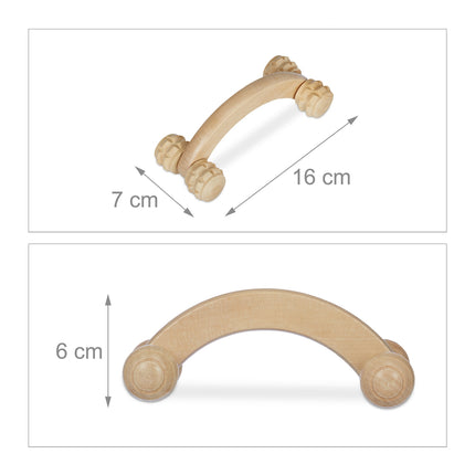 ensemble de massage en bois en 2 parties