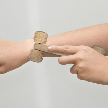 ensemble de massage en bois en 2 parties